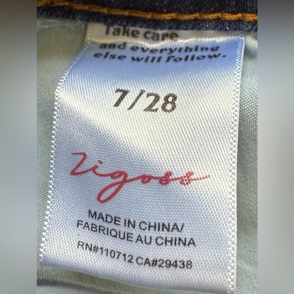 Vigoss Harlow Trouser Flare High Rise Stretchy Jeans With Front Seams Size 7 - Picture 12 of 13